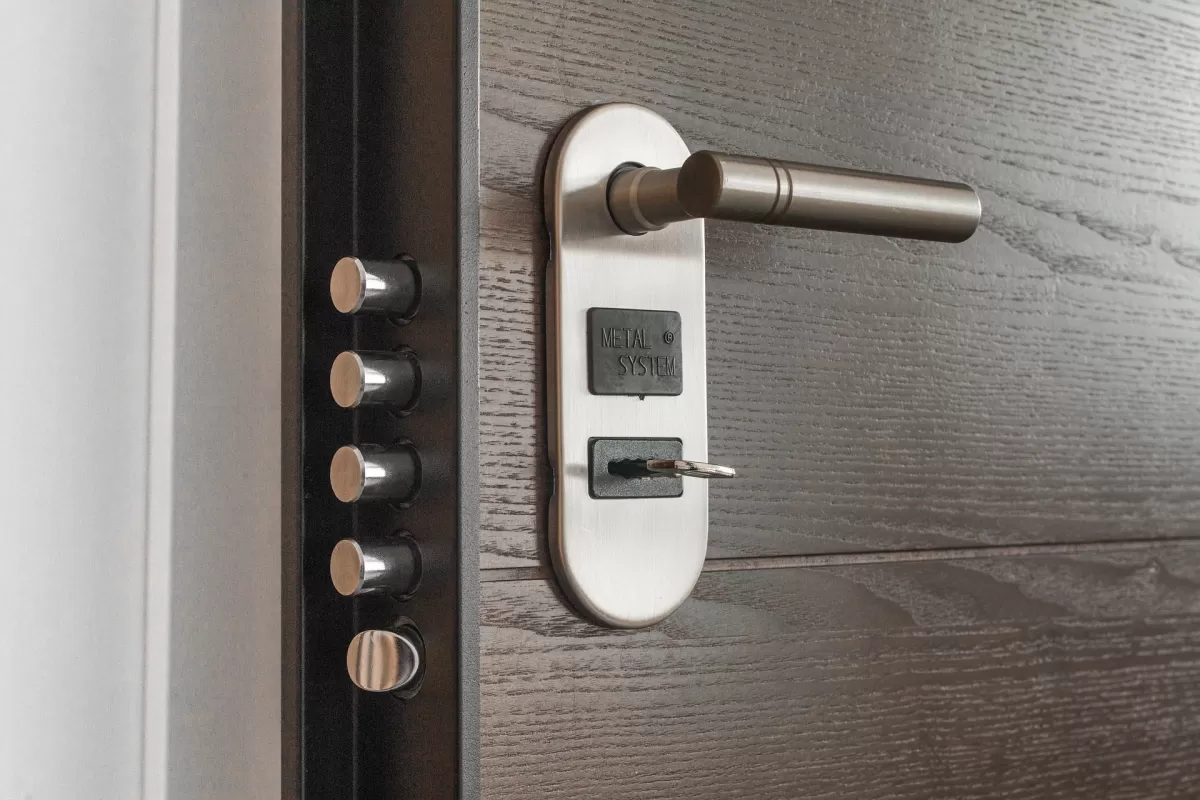 Door with a lock