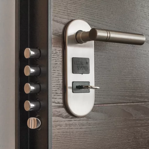 Door with a lock