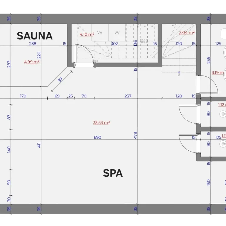 Na prizemlju se nalazi sauna i spa