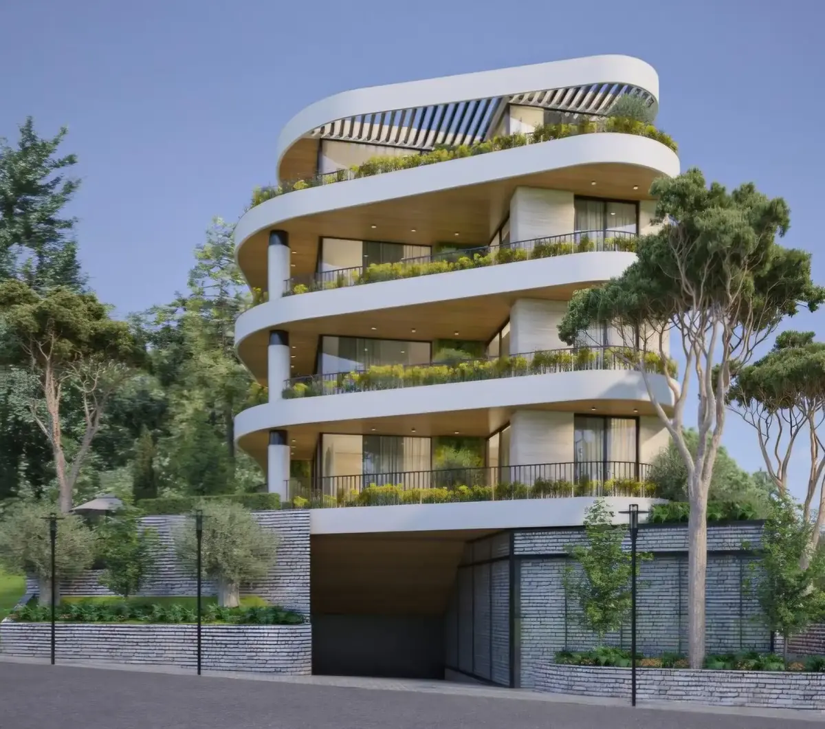 Kompleks ce pored bazena i spa centra posjedovati dva nivoa podzemlnih garaznih mjesta